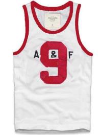 heren abercrombie and fitch 9 tanktop wit rood Echt Online qi7zl938